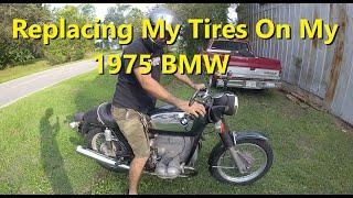 Fixing My Flat On My BMW Bike