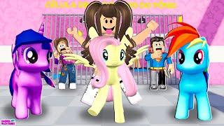 ENTRAMOS NA PRISÃO DE PÔNEIS DO MAL MY LITTLE PONY'S PRISON RUN! ROBLOX