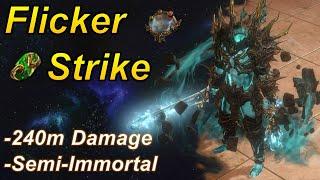 240M Damage Ultimate Flicker Strike Build (Semi Immortal) - Path of Exile Best Build