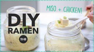 DIY Healthy Ramen Lunch Kits:  Miso Ramen & Chicken  | Angel Wong's Kitchen