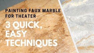 Faux Marble Painting - 3 Techniques - Scenic Art