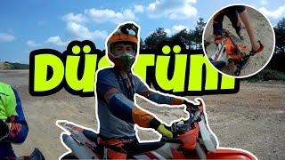 İlk Defa Motor Kullanmak ! Düştüm ! Enduro Park