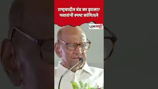 #shorts Sharad Pawar :  राष्ट्रवादीत बंड का झाला? पवारांनी स्पष्ट सांगितले #shortsfeed