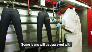 Citizens of Humanity gets its jeans to look distressed using this method