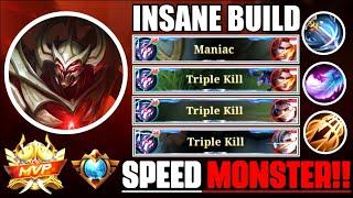 INSANE SPEED MONSTER PARTY KILLS!! | Zhask Revamp 2022 Best Build Tersakit Gameplay Top Global MLBB