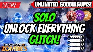 BO6 GLITCH - NEW SOLO UNLOCK EVERYTHING GLITCH (INFINITE XP & GOBBLEGUM GLITCH) BO6 ZOMBIES GLITCH