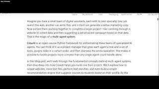 Multi-Agent Systems with CrewAI | Lecture 12 | GDGoC UMT