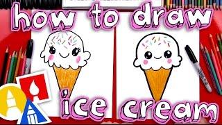 How To Draw A Cute Ice Cream Cone