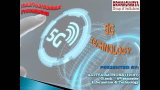 Seminar Presentation on 5G Technology