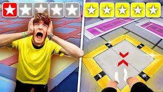 1 STAR vs 5 STAR Trampoline Park!