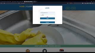 Home Clean Service System in PHP DEMO