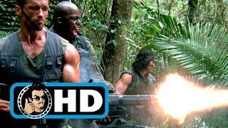 PREDATOR Movie Clip - Mini-Gun Scene (1987) Arnold Schwarzenegger Sci-Fi Action Movie HD