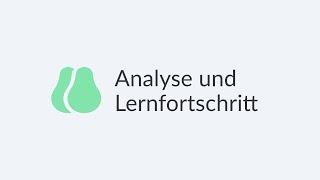 Analyse und Lernfortschritt