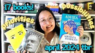 april fool chooses 17 books for her monthly tbr | priority reads vs possibility pile