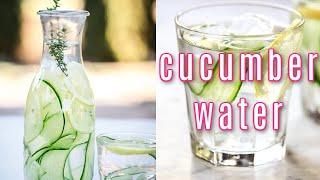 cucumber water recipe and benefits