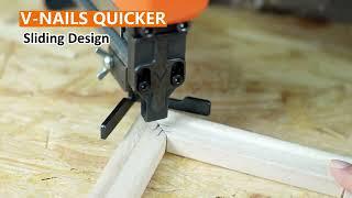 【V Nailer】  KAMSIN V1015 Pneumatic Picture Frame Nailer/ V Nailer (How to use)