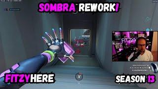 FITZY TESTS SOMBRA REWORK! TOP 500 SOMBRA | OVERWATCH 2 SEASON 13