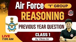 Air Force Reasoning Classes 2023  | Practice Set 01 | Air Force Y Group Reasoning Classes 2023