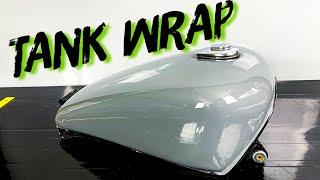 Wrapping a motorcycle tank in one piece?! How to?