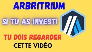 Arbitrium si tu as Investi dans cette Crypto Monnaie tu Doi Regarder cette vidéo