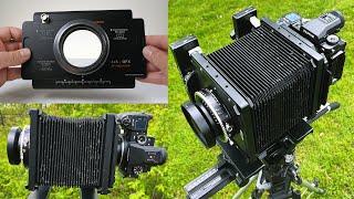 Shoot Large Format Digital Photos with this Fujifilm GFX to 4x5 View Camera Stitching Adapter