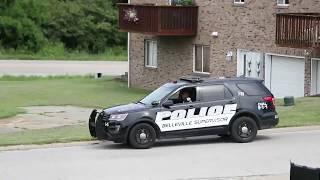 Armed police, EMS patrolling neighborhood near west Belleville senior apartments