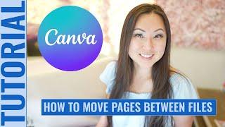 Canva Tutorial - How to move pages between Canva files