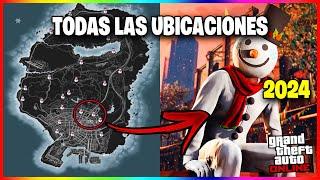 UBICACIONES de los 25 MUÑECOS de NIEVE en GTA 5 ONLINE DLC NAVIDAD 2024