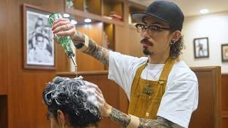 (ASMR) Classic Barbering Services Done to Perfection at Men's Favorite Japanese Barbershop in Tokyo