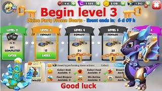 Begin level 3 Divine Party Frozen Hearts Castle Event-Dragon Mania Legends | Got 2nd Hermit Dragon