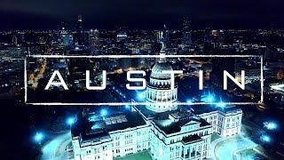 Austin, Texas By Night | 4K Drone Footage