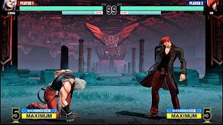 Omega Rugal vs Iori Yagami (Hardest AI) - KOF XV