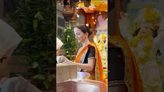 the beauty of sanatan dharma #foreigners embrace sanatan dharma #harekrishna #iskcon #hindu #shorts