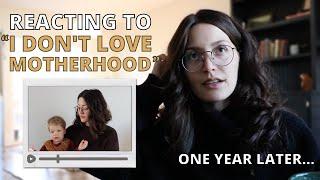 Reacting To My "I Don't Love Being A Mom" Video || One Year + One Baby Later