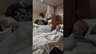 Ryan nursing care to his Dad June 03