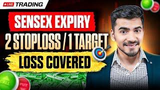 Live Trade - Scalping on Sensex Expiry | 2 Stoploss & 1 Target Loss Recovered!