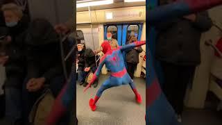 Spider-Man on the Subway#shorts