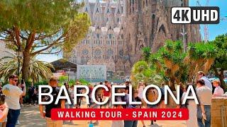 BARCELONA Walking Tour 4K - SPAIN 2024 Walk  (▶162 min)