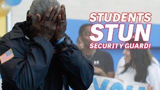 Teens Stun Security Guard Bringing him to Tears!