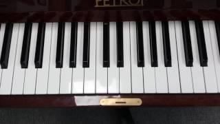 The D Major Scale - Piano - One Octave