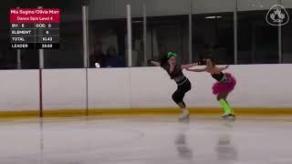 2024 Skate Canada Challenge. Pre-Novice FD. Mia Sugino/ Olivia Marr