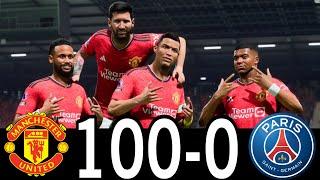 FC 24 -MESSI RONALDO NEYMAR & MBAPPE | ALL STARS |  AL NASSR 100-0 MANCHESTER UNITED