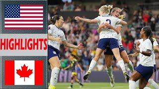 USA vs Canada MATCH Highlights | 2024 Concacaf Women's Gold Cup | 3.6.2024