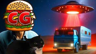 The RED UFO Tried to Take My Cats in The Long Drive Hardcore Survival!