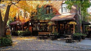 Autumn in New York: Walking Tour Through Greenwich Village to Washington Square Park (4K)