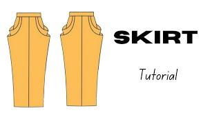 How to cut a cowl skirt pattern. cowl skirt cutting/ (cowl skirt draping ) / cowl skirt design