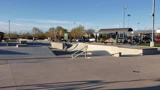 Riding bikes at the Skate Park