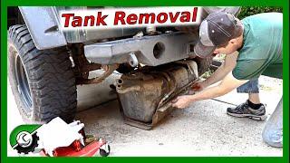 Fuel Line Leak! Jeep Wrangler YJ Fuel Tank Removal