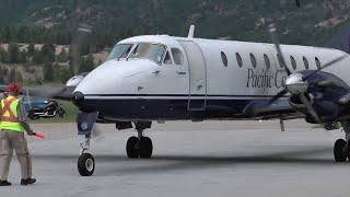 Beechcraft 1900 startup and takeoff