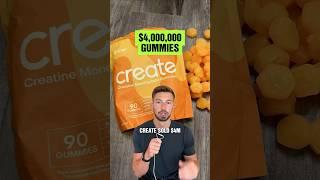 How Create sold $4M worth of gummies in their first year of business in 2023 #supplements  #shorts
